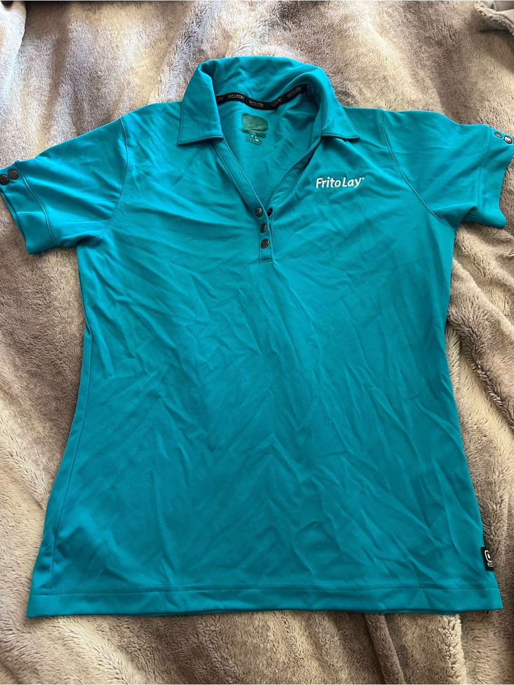 Frito Lay Women's Teal Polo Top